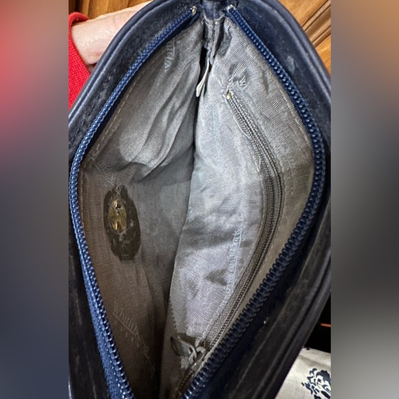 Vintage Whiting & Davis Navy Soft Mesh Evening Shoulder Bag Crossbody - Picture 3 of 7